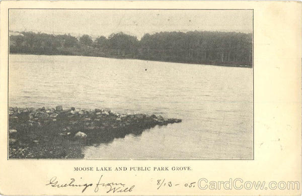 Moose Lake and Public Park Grove Sharon Massachusetts