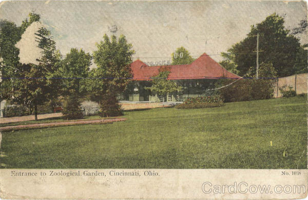 Entrance to Zoological Garden Cincinnati Ohio
