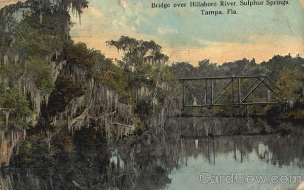 Bridge over Hillsboro River, Sulphur springs Tampa Florida