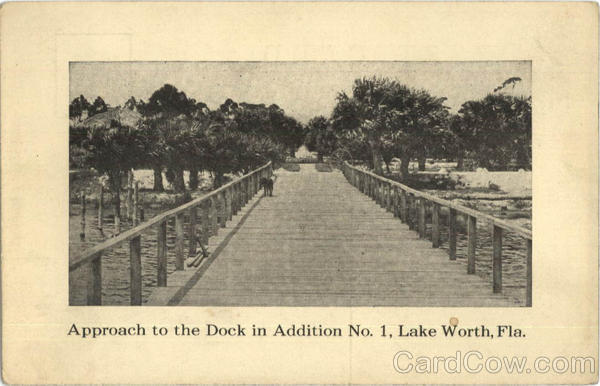 Approach to the Dock Lake Worth Florida