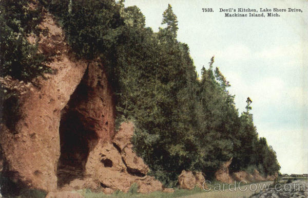 Devil's Kitchen, Lake Shore Drive Mackinac Island Michigan