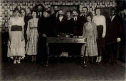 Theater Troupe - Cast of a Play, Blackface Postcard