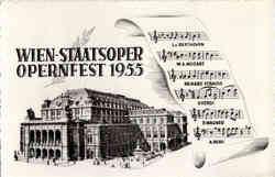 Wien Staatsoper Opernfest 1955 Postcard