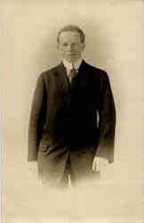 Young Man Postcard
