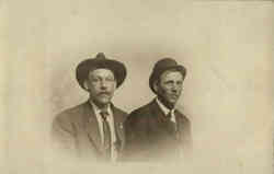 Two Men Postcard