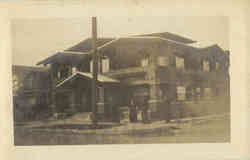 Men On Street Corner Postcard