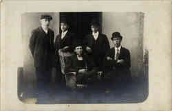 Group Of Men Postcard