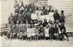 Grade School Class Photo Postcard