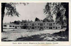 Yacht Motor Court Postcard