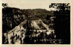Looking Down on Oak Creek Postcard