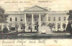 Executive Mansion, Main Entrance Postcard