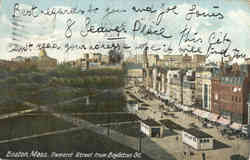 Tremont Street from Boylston St Postcard