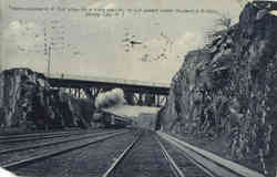 Pennsylvania R.R. Cut Postcard