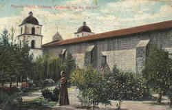 Mission Santa Barbara Postcard