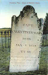Grave of Valentine Bagley Postcard