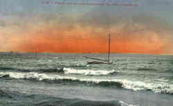 Stormy day on Lake Washington Postcard