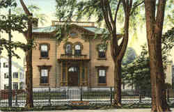 Now and Then Club House, Washington Square Postcard