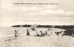 Sunset Bathing Beach Postcard