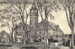 Mary Lyon Hall, Mount Holyoke College Postcard