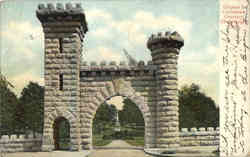 Entrance to Confederate Cemetary Postcard