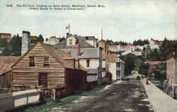 The Old Fort, Looking up Astor Street Postcard