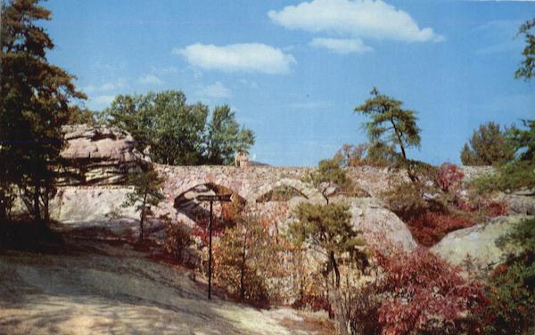 Scene along the Enchanted trail Rock City Gardens Atop Lookout Mountain Chattanooga Tennessee