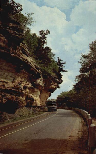 Overhanging Bluffs on U.S. Highway 71 Noel Missouri