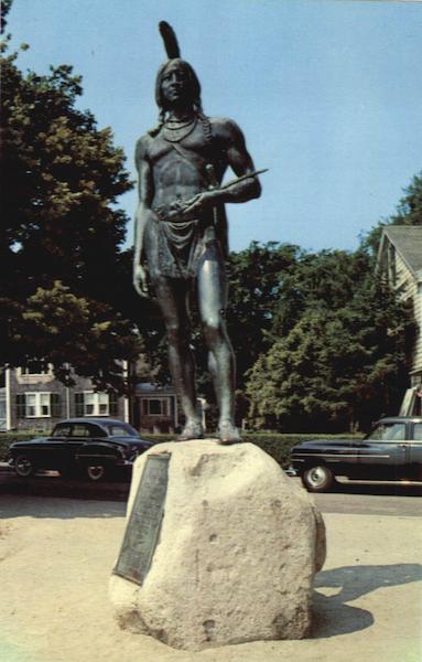 Statue of Massasoit Plymouth Massachusetts