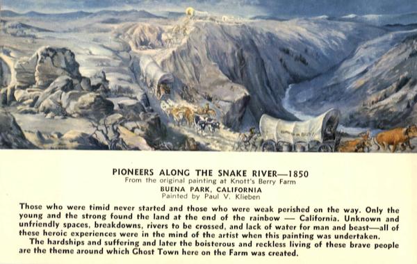 Pioneers Along the Snake River, Knott's Berry Farm Buena Park California