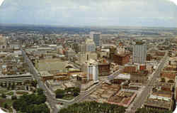 Air View of Denver Postcard