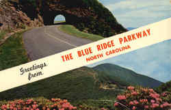 The Blue Ridge Parkway North Carolina Postcard Postcard