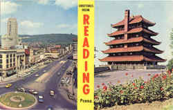 Greetings from Reading Pennsylvania Postcard Postcard