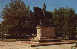 General Draper Statue, Milford Common Massachusetts Postcard Postcard