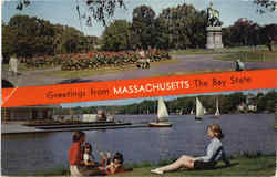 Greetings from Massachusetts The Bay State Postcard