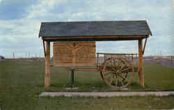 Red River cart at Battleford Trail Postcard