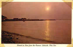 Sunset as Seen from the famous lakeside Scenic, OH Postcard Postcard
