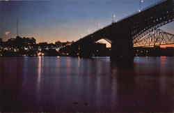 Skyline at Dusk Postcard