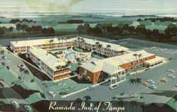 Ramada Inn of Tampa, 1-75 at Busch Boulevard Florida Postcard Postcard