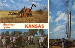 Greetings from Kansas Scenic, KS Postcard Postcard