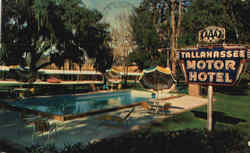 Tallahasse Motor Hotel And Dining Room Postcard