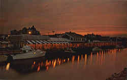 Sunset at Thompson's Clam Bar, Snow Inn Rd Harwich Port, MA Postcard Postcard