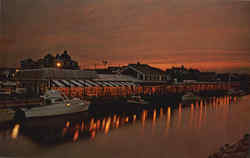 Sunset at Thompson's Clam Bar, Snow Inn Rd Postcard