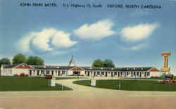 John Penn Motel, U.S. Highway 15 South Postcard