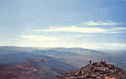 View From Top of Mt. Washington Postcard