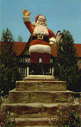 Santa Claus Statue, Santa Claus Land Indiana Postcard Postcard