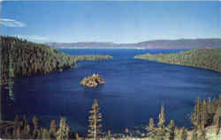 Emerald Bay on Lake Tahoe California Postcard Postcard