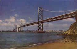 San Francisco Bay Bridge California Postcard Postcard