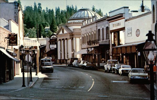 View of Mill Street in Grass Valley, California