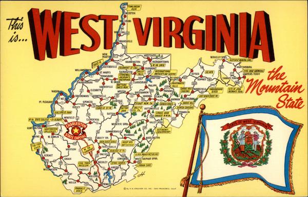 This is ....West Virginia the Mountain State Maps