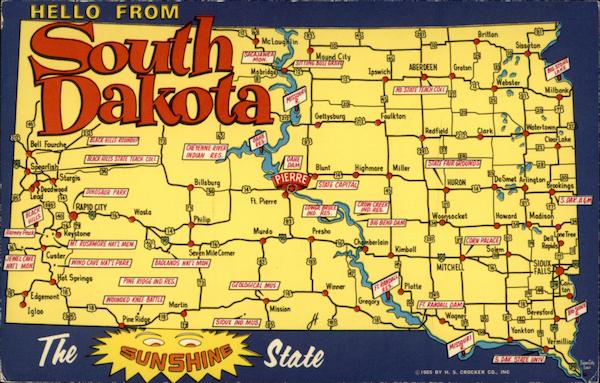 Hello from South Dakota Maps